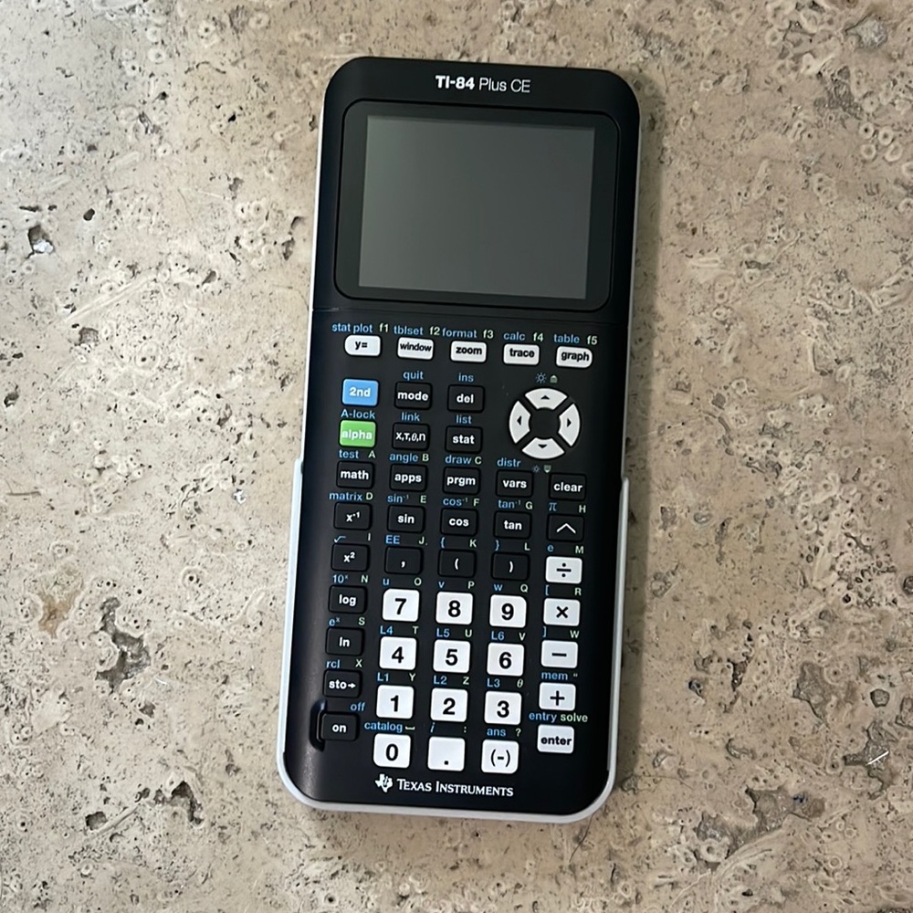 Graphing Office Calculator from Texas Instruments, TI-84 Plus CE Gray
